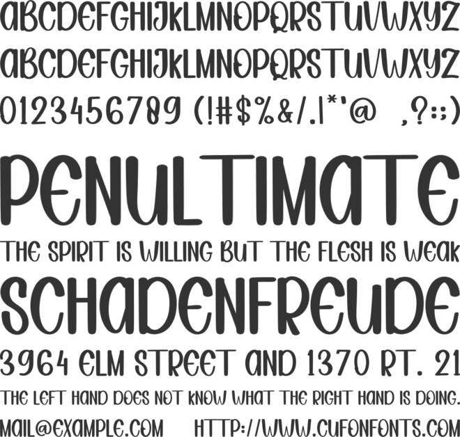 HAPPY ANIVERSARY font preview