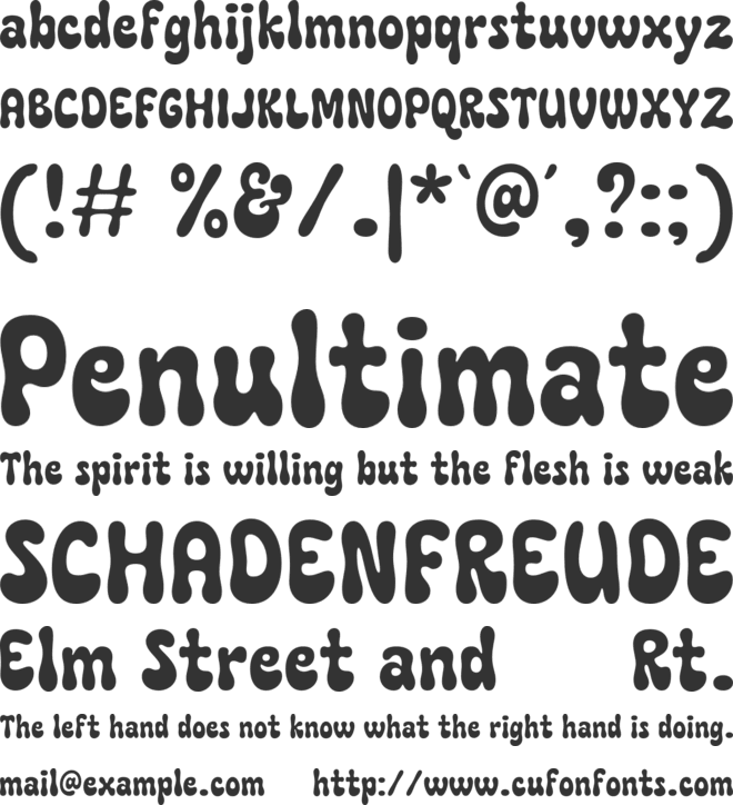 Chellroy font preview