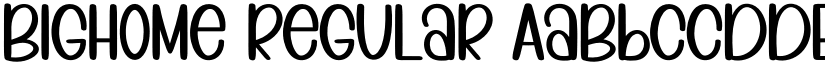 Bighome Regular font
