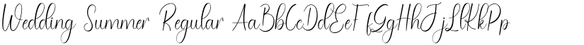 Wedding Summer Regular font