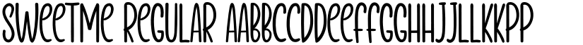 Sweetme Regular font