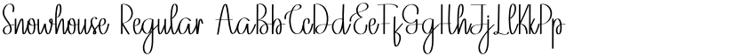 Snowhouse font download