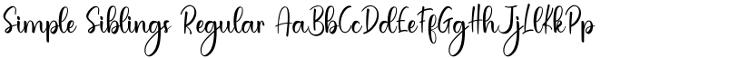 Simple Siblings Regular font