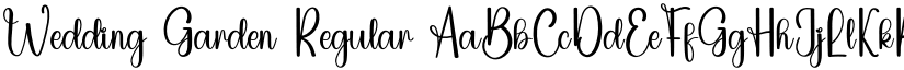 Wedding Garden Regular font