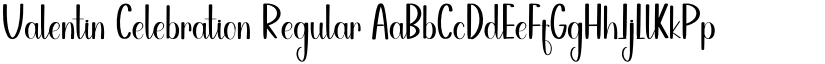Valentin Celebration Regular font