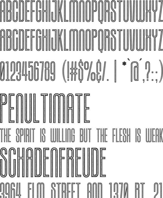 Reaching font preview