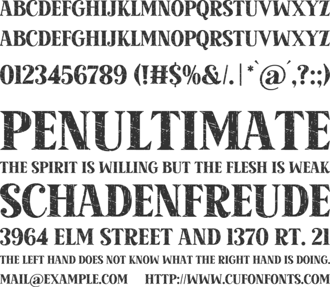 Moment Vintage font preview