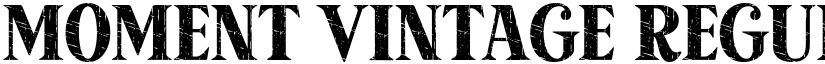 Moment Vintage Regular font