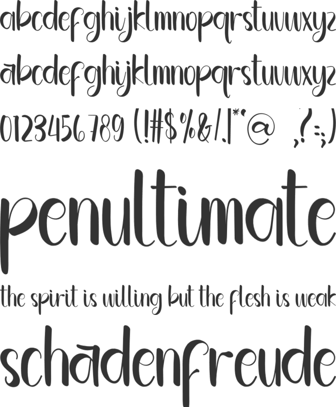 Adventure Times font preview