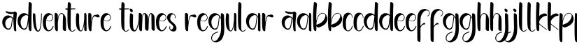 Adventure Times Regular font