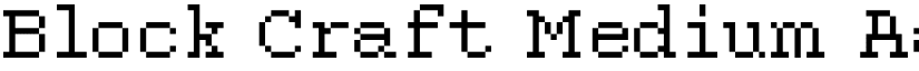 Block Craft Medium font