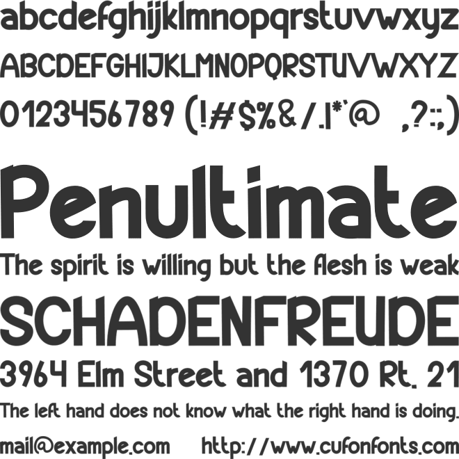 Encounter font preview