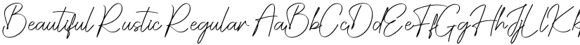 Beautiful Rustic Regular font