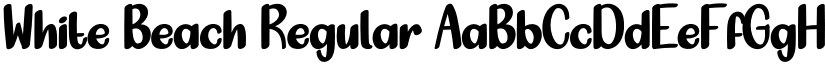 White Beach Regular font