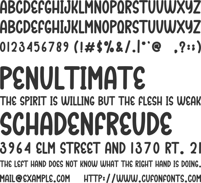 Tourist Beach font preview