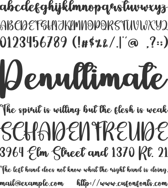 Guarder font preview