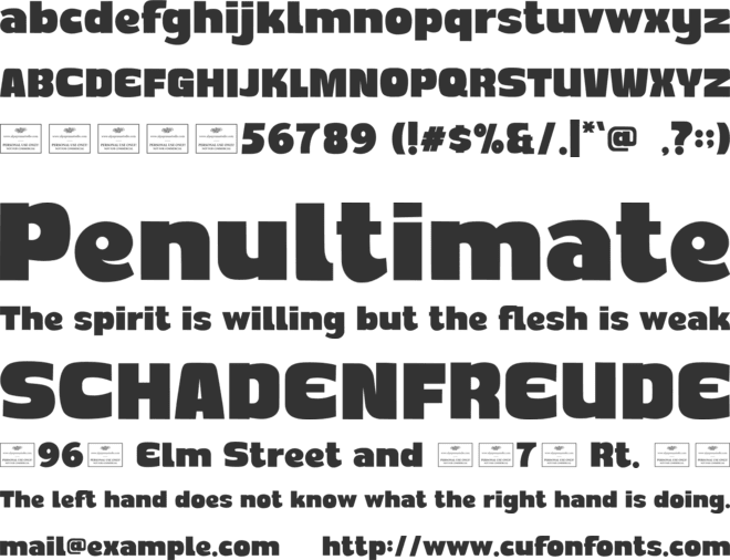 Brizy Free font preview