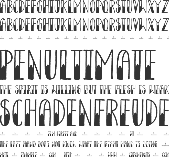 Tribal Diary font preview