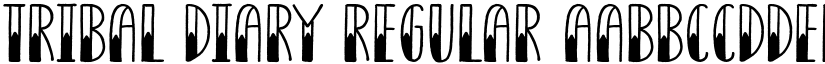 Tribal Diary Regular font
