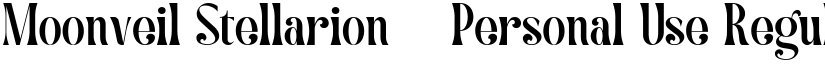 Moonveil Stellarion - Personal Use Regular font