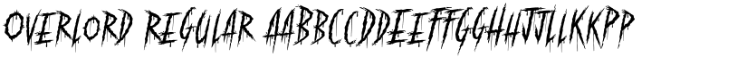 Overlord Regular font