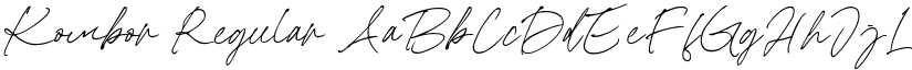 Kombor Regular font