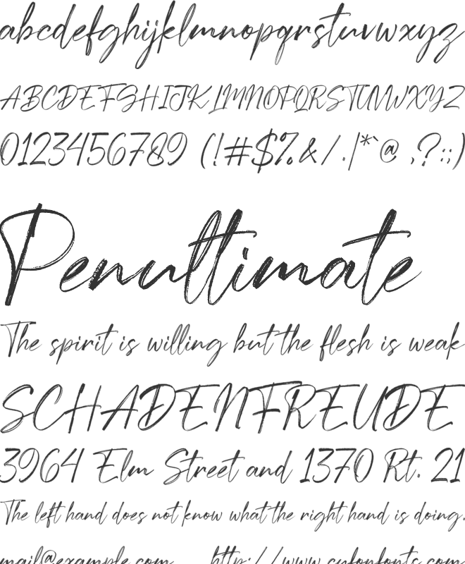 Astonilla font preview