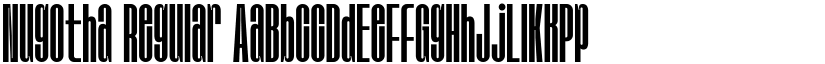 Nugotha Regular font