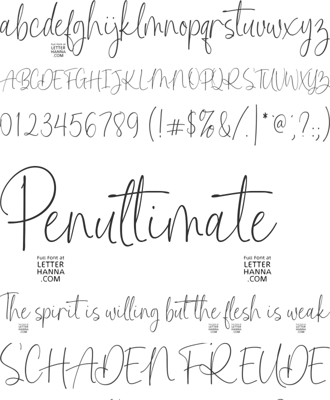 Kimberly Morgan Handwriting Font font preview