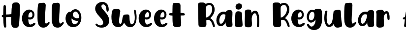 Hello Sweet Rain Regular font