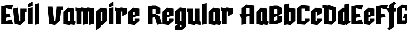 Evil Vampire Regular font