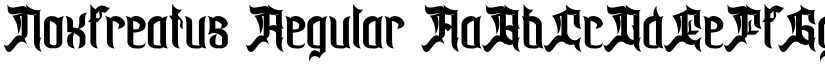 Noxfreatus Regular font