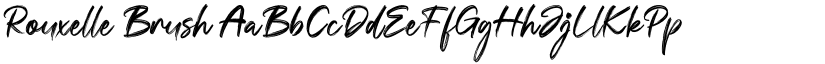 Rouxelle Brush font