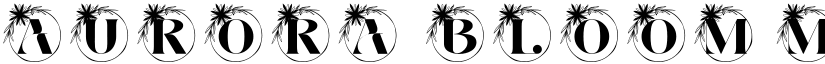 Aurora Bloom Monogram Regular font