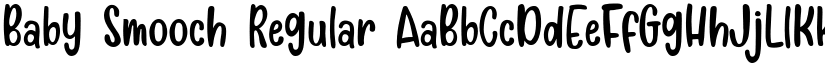 Baby Smooch Regular font