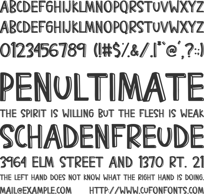 Kidz Block font preview