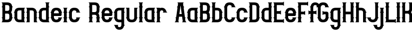 Bandeic Regular font