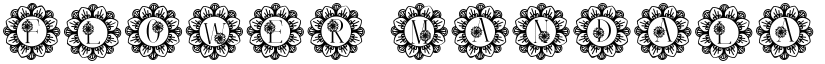 Flower Mandala Monogram Regular font