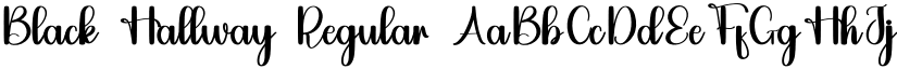 Black Hallway font download