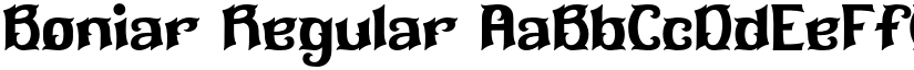 Boniar Regular font