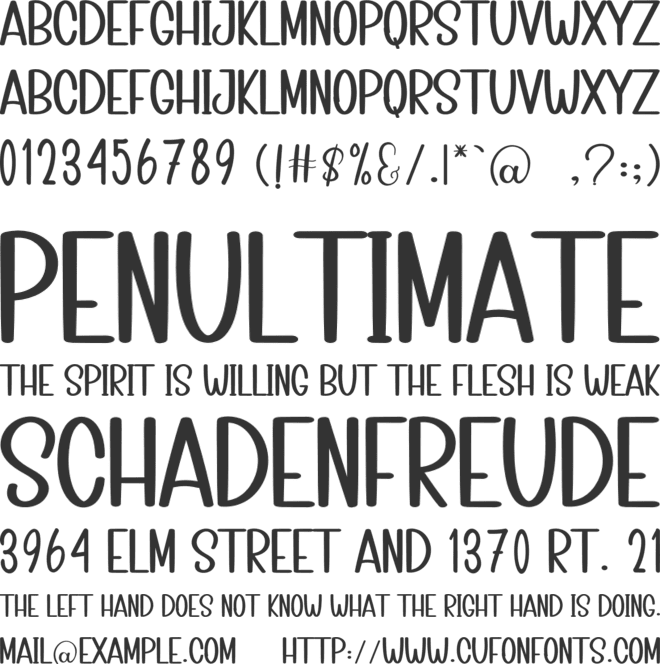 Happy Forever font preview