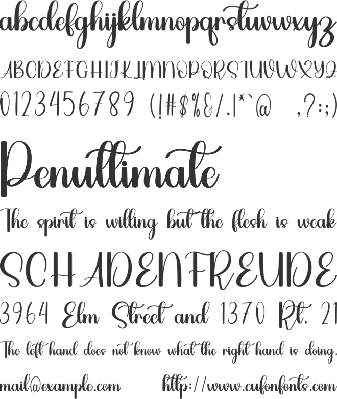 Easterbaby font preview
