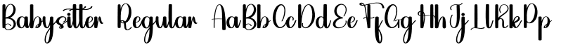 Babysitter Regular font