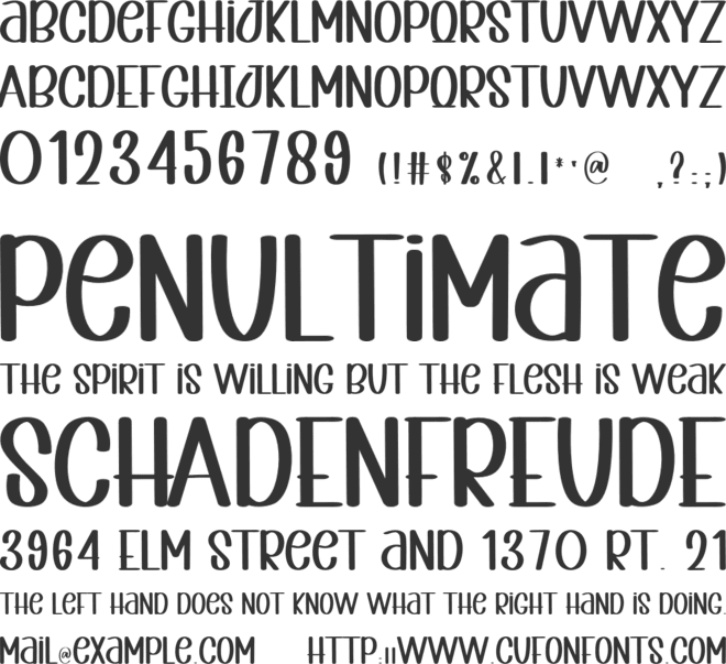 Beautiful Wildflower font preview