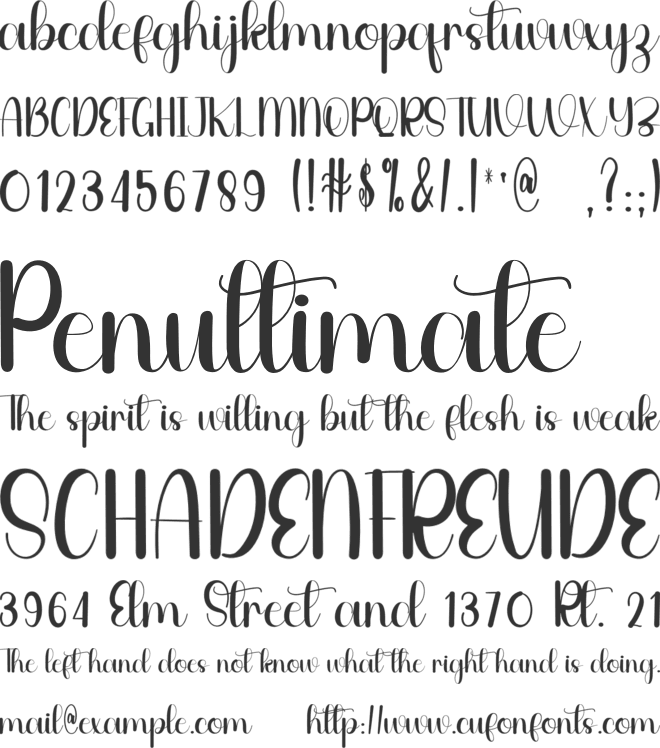 Chocolate Sprinkle font preview