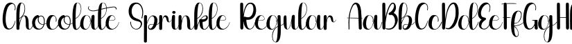 Chocolate Sprinkle Regular font