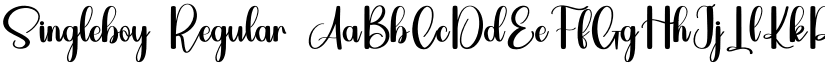 Singleboy Regular font