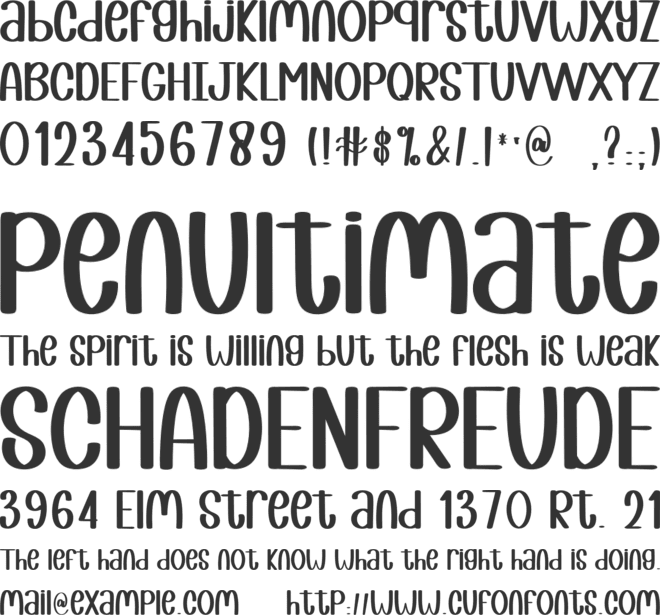 Lucky Retro font preview