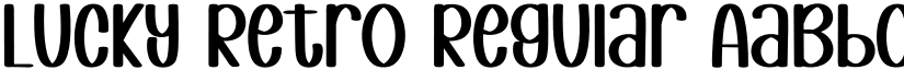 Lucky Retro Regular font