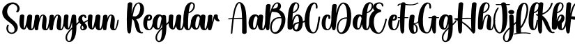 Sunnysun Regular font